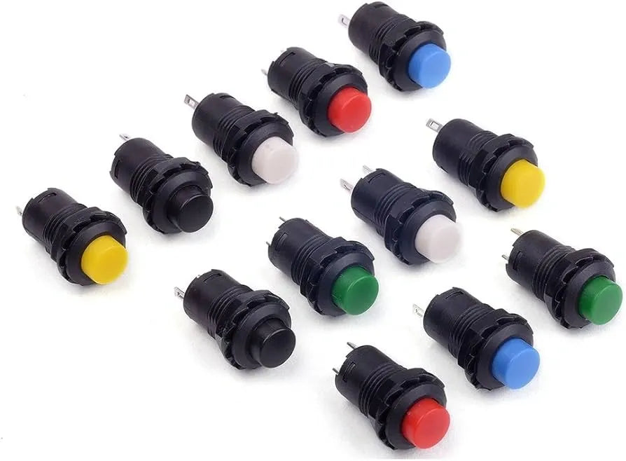 12 mm Momentary On/Off Reset Push Button – uOttawa Makerstore