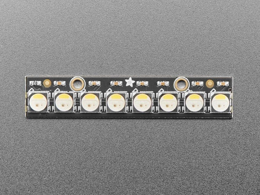 NeoPixel Stick - 8 x 5050 RGBW LEDs - Cool White - ~6000K