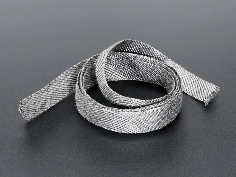 Advanced Steel Basic Ribbons Stainless Steel Conductive Ribbon (17mm x 1m) – uOttawa Makerstore